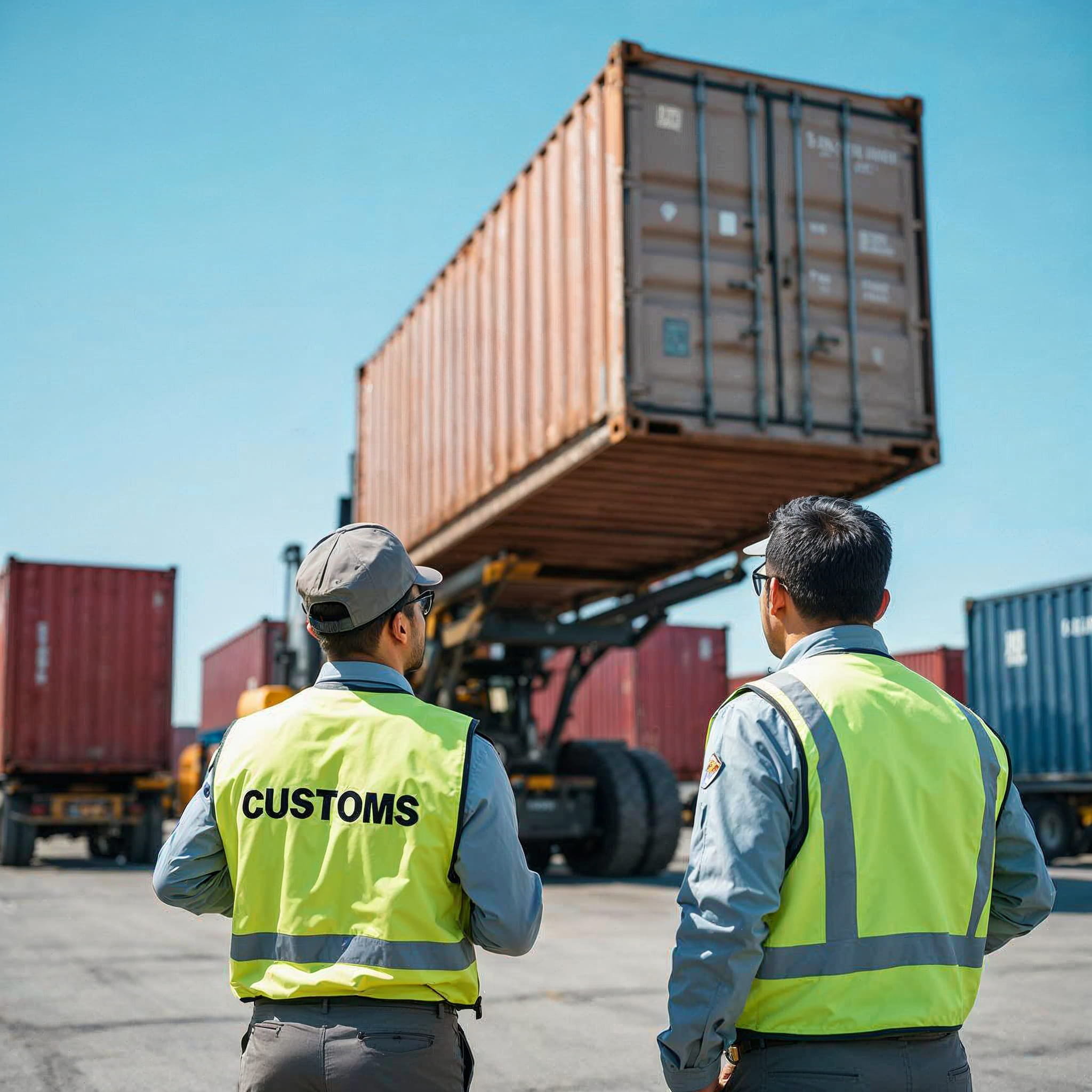 Customs inspection at port – international shipping compliance